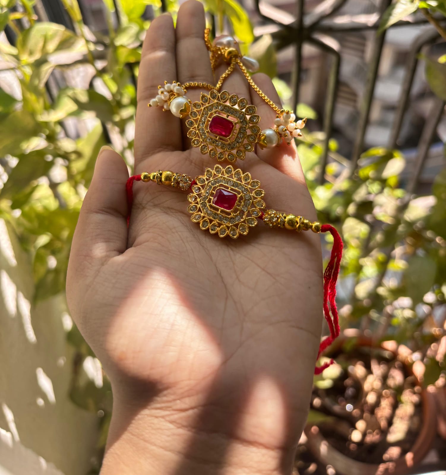 Couple Stone Rakhi